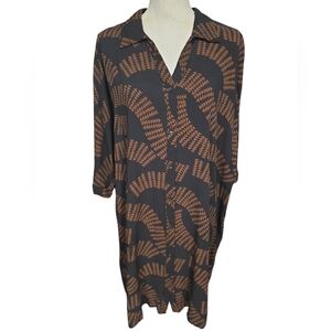 LexBreezy Button Down Shirt Dress